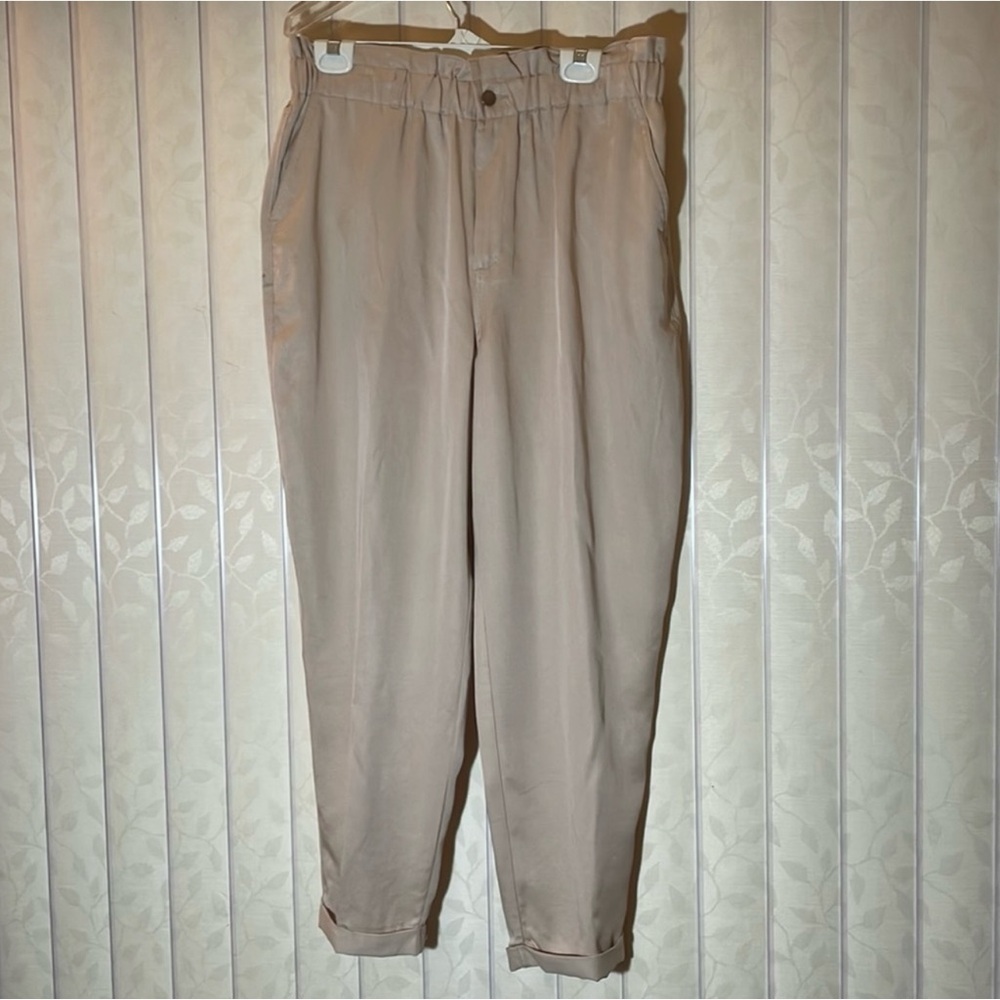 Womens BAR III slacks pants size XL beige pants trouser pants elastic waist
